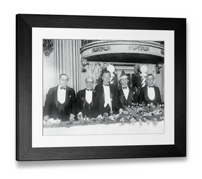 Framed Print : Men at Banquet Honoring Sid Grauman Framed Print : Men at Banquet Honoring Sid Grauman