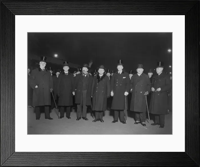 Framed Print : European Delegates in London During Locarno Pact Signing Framed Print : European Delegates in London During Locarno Pact Signing