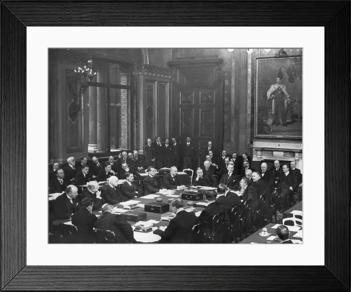 Framed Print : Delegates Signing the Locarno Treaty Framed Print : Delegates Signing the Locarno Treaty