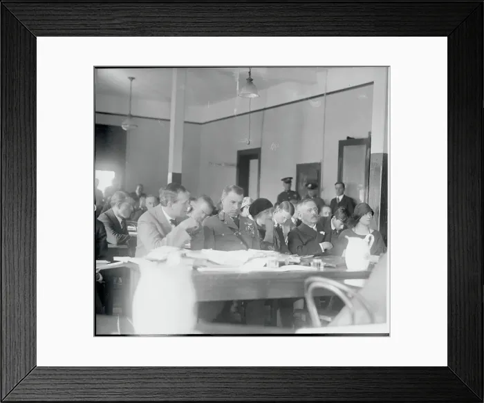 Framed Print : Colonel William E. Mitchell and Family Members in Aircraft Trial Framed Print : Colonel William E. Mitchell and Family Members in Aircraft Trial