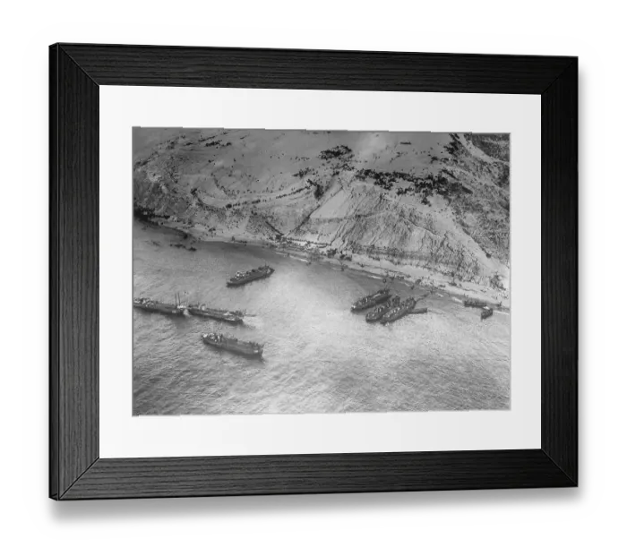 Framed Print : Aerial View of Military Ships Framed Print : Aerial View of Military Ships