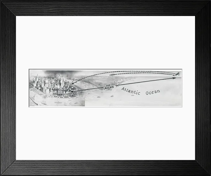 Framed Print : Artist Rendering of Torpedo Attack Framed Print : Artist Rendering of Torpedo Attack