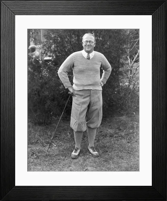 Framed Print : Golfer with Club Framed Print : Golfer with Club