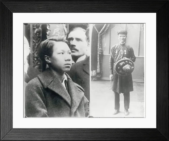 Framed Print : Emperor Khai-Dinh and Son Framed Print : Emperor Khai-Dinh and Son