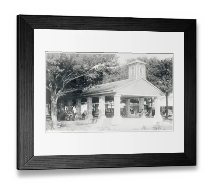 Framed Print : Public Area in St. Augustine