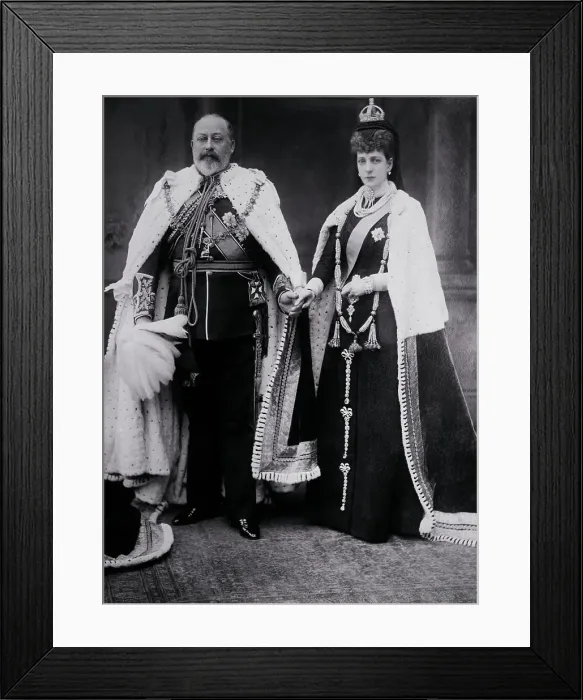 Framed Print : Portrait of Queen Alexandra and King Edward VII Framed Print : Portrait of Queen Alexandra and King Edward VII