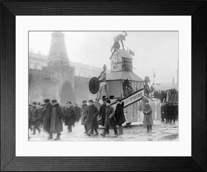 Framed Print : Russians Celebrating Revolution Framed Print : Russians Celebrating Revolution