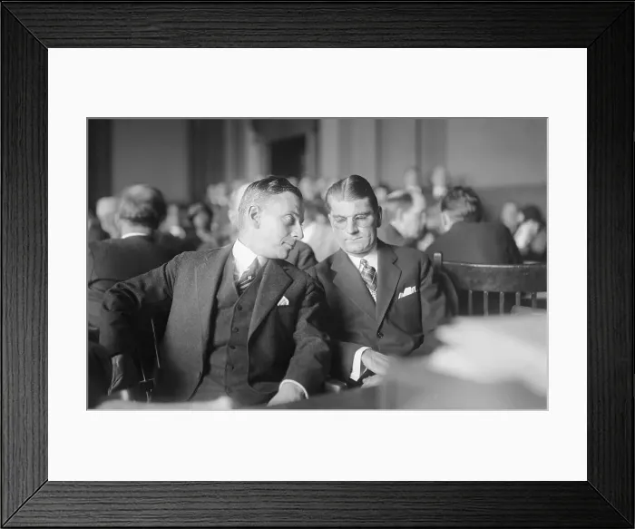 Framed Print : Leon R. Jacobs and Leonard Kip Rhinelander Framed Print : Leon R. Jacobs and Leonard Kip Rhinelander