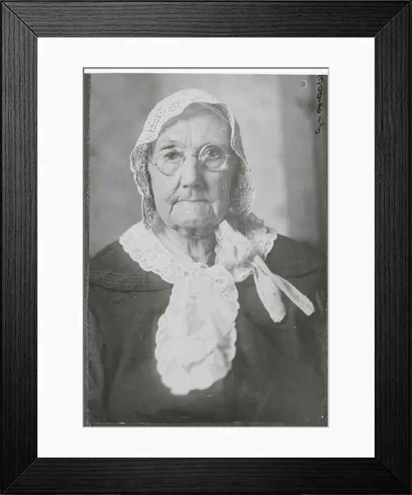 Framed Print : Grandma Reese in Bonnet Framed Print : Grandma Reese in Bonnet