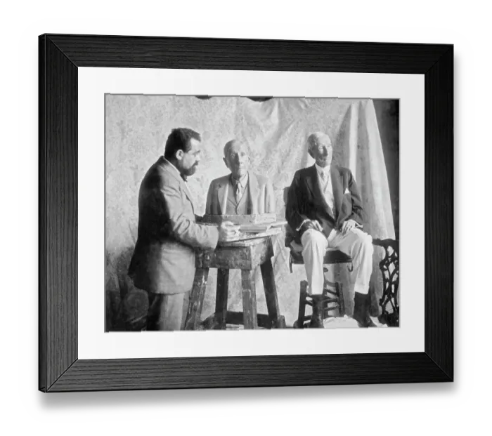Framed Print : John D. Rockefeller Being Sculptured by Jo Davidson Framed Print : John D. Rockefeller Being Sculptured by Jo Davidson