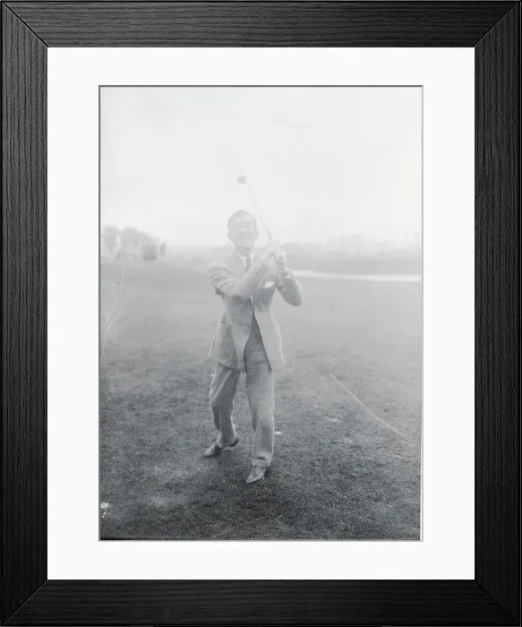 Framed Print : Mayor Walker Playing Golf Framed Print : Mayor Walker Playing Golf