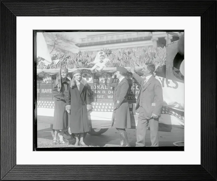 Framed Print : Participants in Banana Auction Aiding Red Cross Framed Print : Participants in Banana Auction Aiding Red Cross