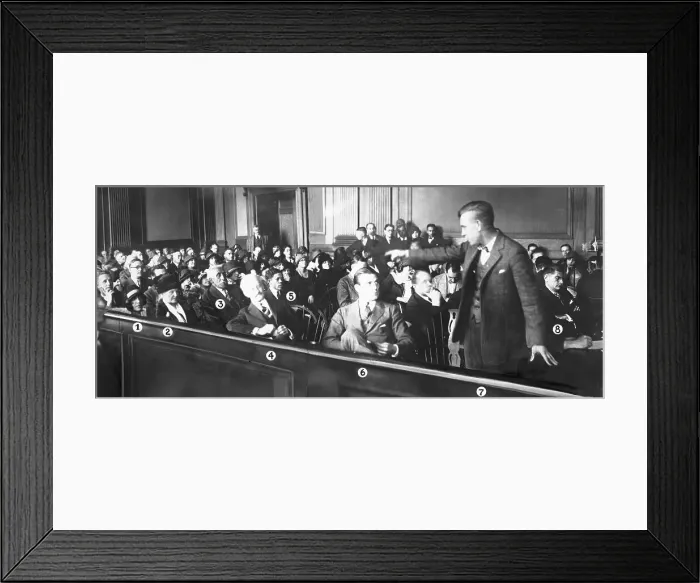 Framed Print : Lee Parsons Davis Pointing to a Witness