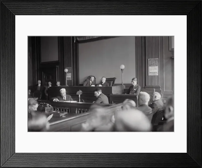 Framed Print : Leonard Rhinelander Sitting on the Witness Stand Framed Print : Leonard Rhinelander Sitting on the Witness Stand