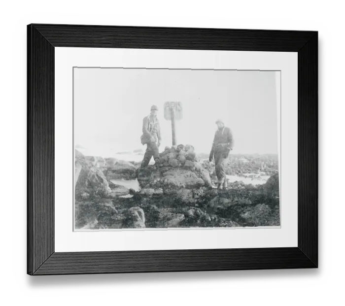 Framed Print : Explorers on Arctic Site Framed Print : Explorers on Arctic Site