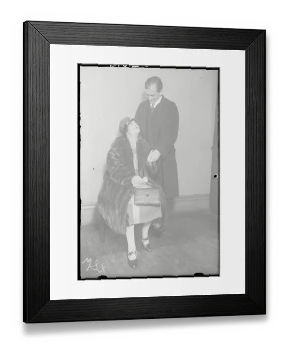 Framed Print : Opera Star James Wolfe Posing with His Wife Beatrice Fairfax