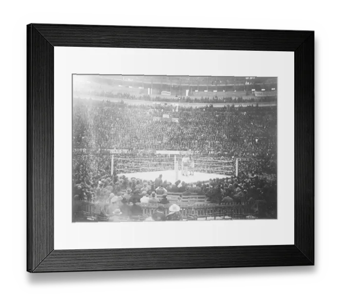 Framed Print : Jack Dempsey and Jack League During Boxing Match Framed Print : Jack Dempsey and Jack League During Boxing Match