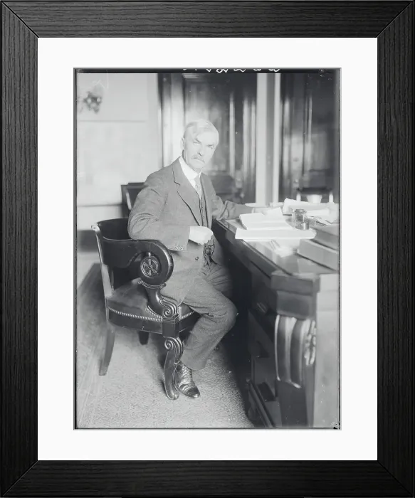 Framed Print : Senator Thomas J. Walsh at His Desk Framed Print : Senator Thomas J. Walsh at His Desk