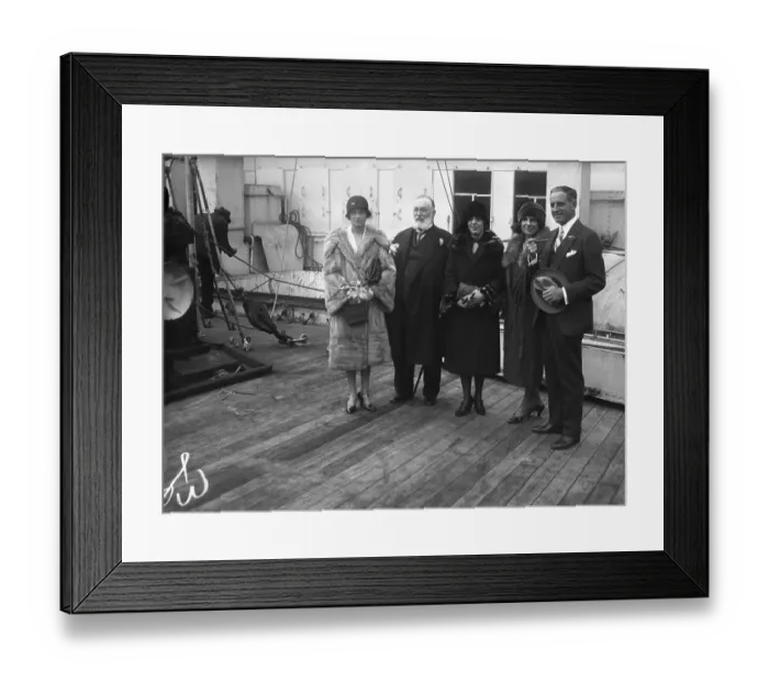 Framed Print : Sailing on the S.S. Paris Framed Print : Sailing on the S.S. Paris