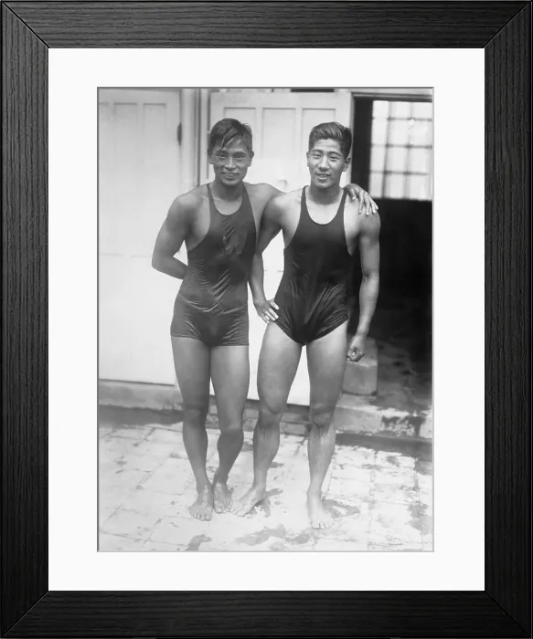Framed Print : Katsuo Takaishi with Teammate Framed Print : Katsuo Takaishi with Teammate