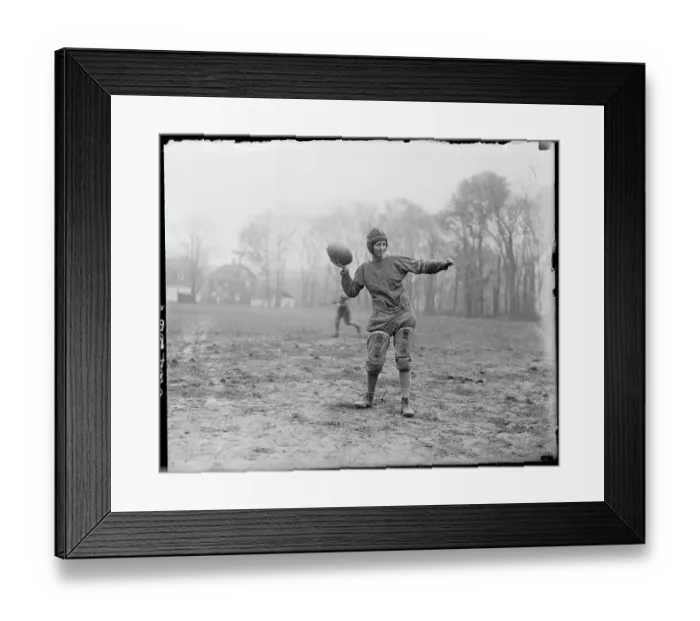 Framed Print : Women's Football Captain Making Special Moves on the Field Framed Print : Women's Football Captain Making Special Moves on the Field