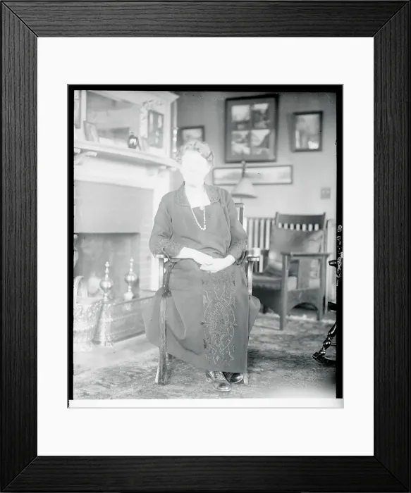 Framed Print : Councilwoman Florence Lee Whitman Sitting in Chair Framed Print : Councilwoman Florence Lee Whitman Sitting in Chair