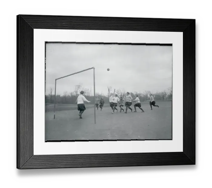 Framed Print : Girls Playing Soccer Framed Print : Girls Playing Soccer