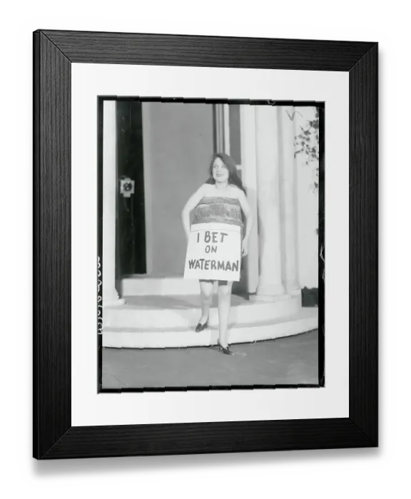 Framed Print : Helen Ford Wearing Barrel