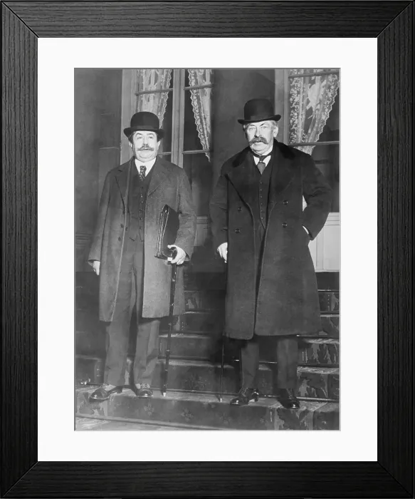 Framed Print : Paul Painleve and M. Briand Framed Print : Paul Painleve and M. Briand