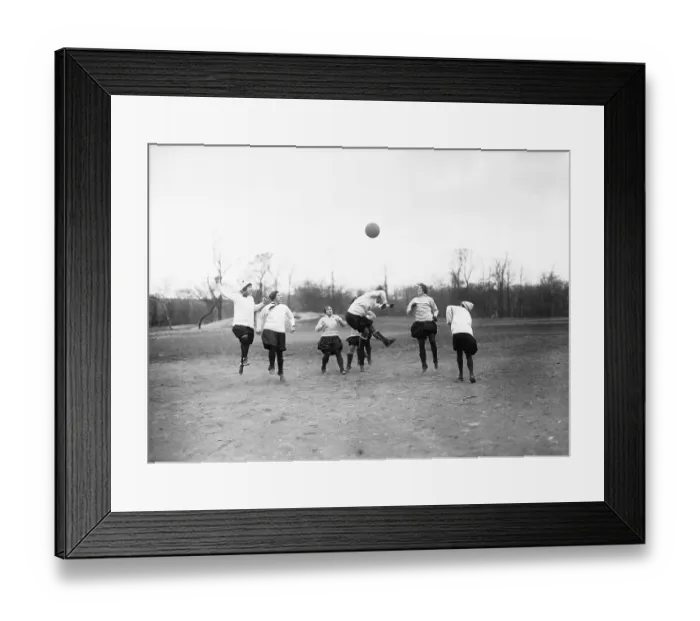 Framed Print : Girls Playing Soccer Framed Print : Girls Playing Soccer