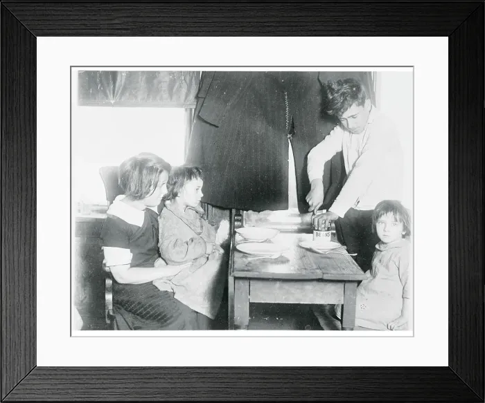 Framed Print : Family Waiting to Eat Framed Print : Family Waiting to Eat