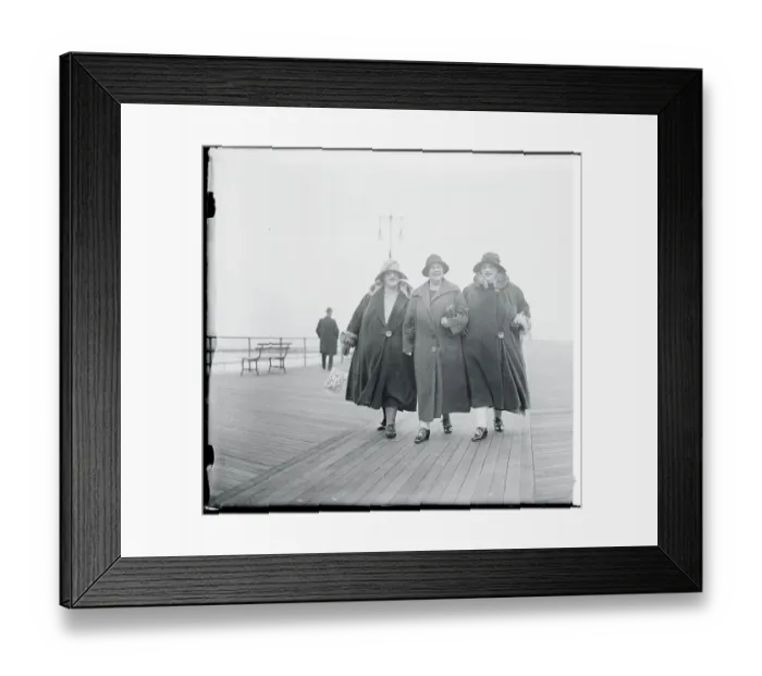 Framed Print : Three Women Walking Together Framed Print : Three Women Walking Together