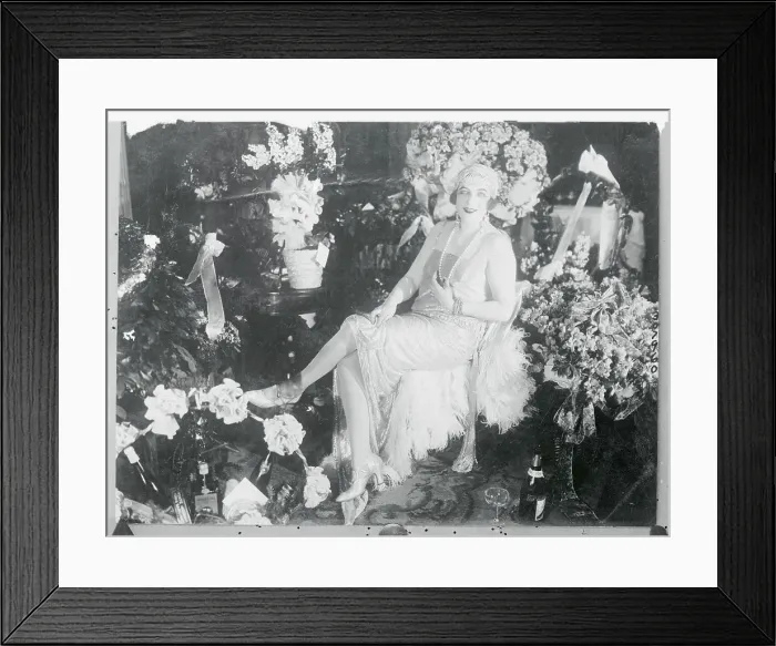 Framed Print : Actress Sari Fedak Near Flower Arrangements Framed Print : Actress Sari Fedak Near Flower Arrangements