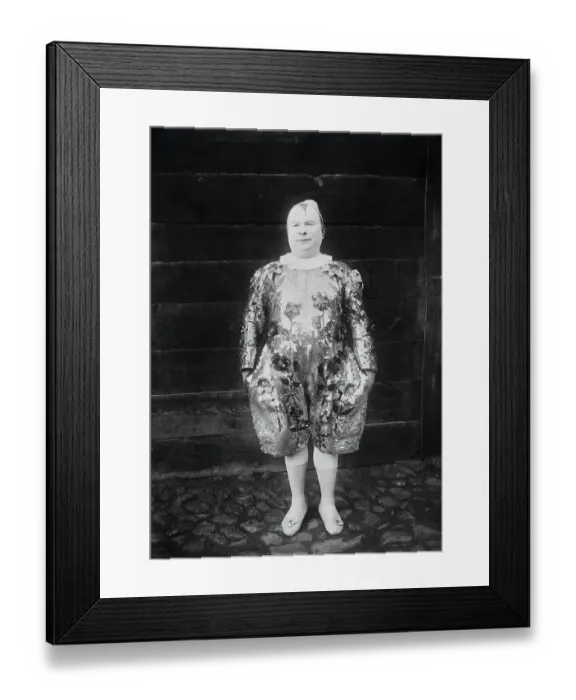 Framed Print : Famous Clown Posing in Costume Framed Print : Famous Clown Posing in Costume