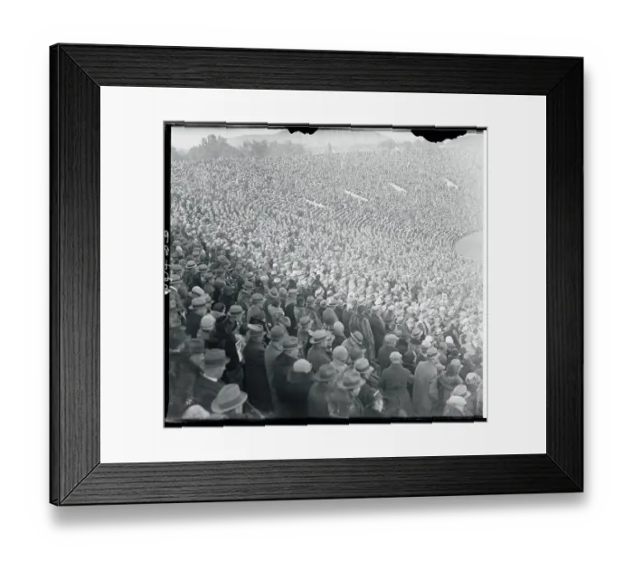 Framed Print : Huge Crowd Watching Yale Defeat Army at Bowl Game Framed Print : Huge Crowd Watching Yale Defeat Army at Bowl Game