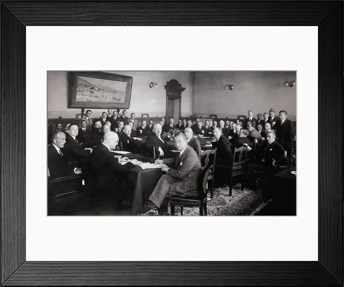 Framed Print : Portrait of European Delegates During a Meeting Framed Print : Portrait of European Delegates During a Meeting