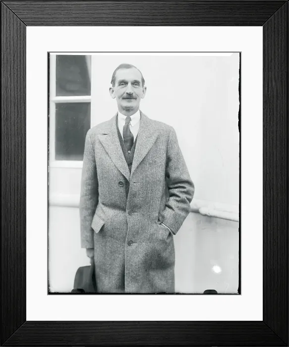 Framed Print : Russell Doubleday Posing on Liner Deck