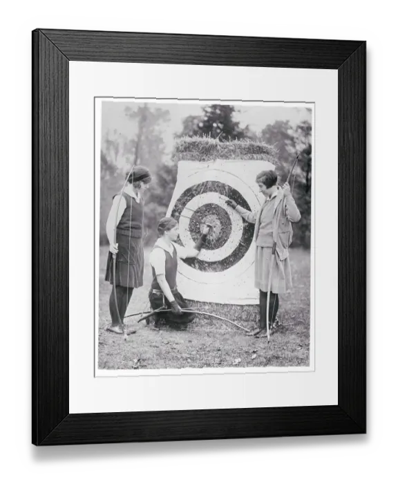 Framed Print : Girl Archers at Bryn Mawr College Framed Print : Girl Archers at Bryn Mawr College