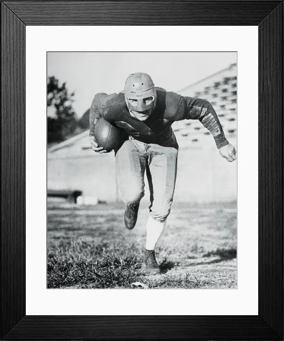 Framed Print : Doug Wyckhoff Running with Football Underarm Framed Print : Doug Wyckhoff Running with Football Underarm