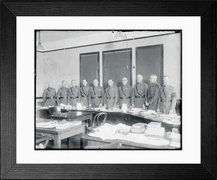 Framed Print : Members of the Army Court