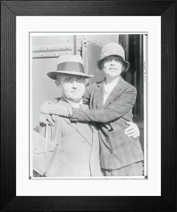 Framed Print : Actress Blanche Sweet with Her Arms Around Her Husband Framed Print : Actress Blanche Sweet with Her Arms Around Her Husband