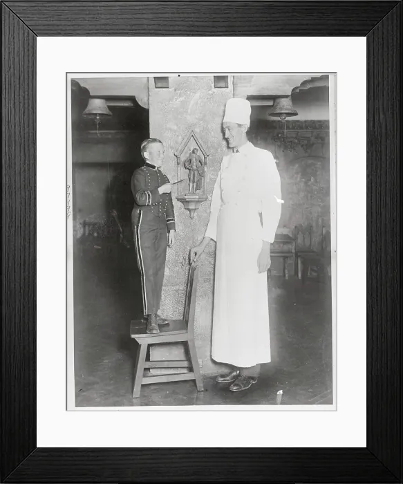 Framed Print : Unusually Short and Tall Friends Posing Together Framed Print : Unusually Short and Tall Friends Posing Together