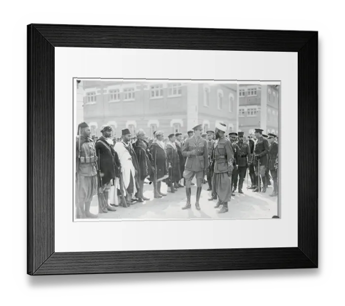 Framed Print : King Alfonso Speaking to Troops Framed Print : King Alfonso Speaking to Troops