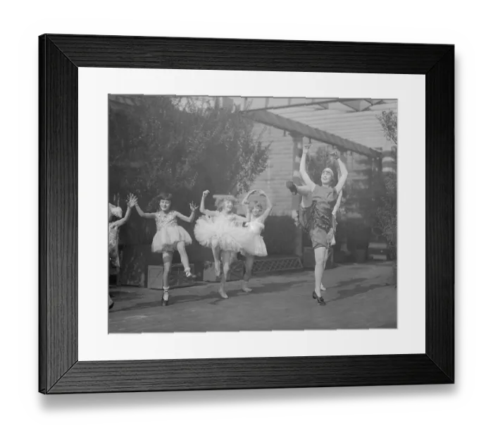 Framed Print : Dancers Kicking Legs Framed Print : Dancers Kicking Legs