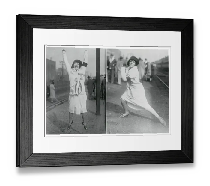 Framed Print : Tulane Cheerleader Marion Draper