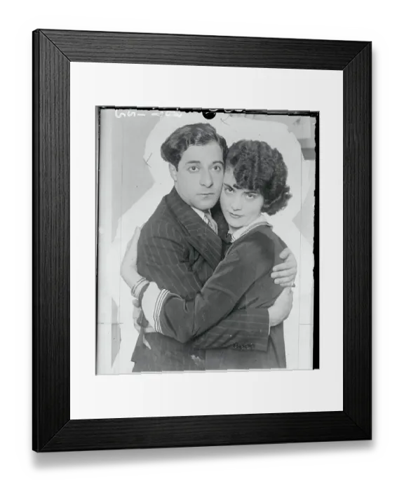 Framed Print : Georgie Jessel Hugging Wife Florence Courtney Framed Print : Georgie Jessel Hugging Wife Florence Courtney