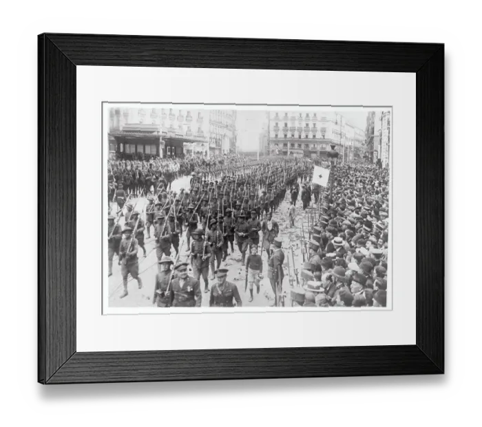 Framed Print : Soldiers Marching