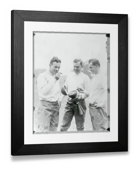 Framed Print : Michigan Football Players Smoking Cigars Framed Print : Michigan Football Players Smoking Cigars