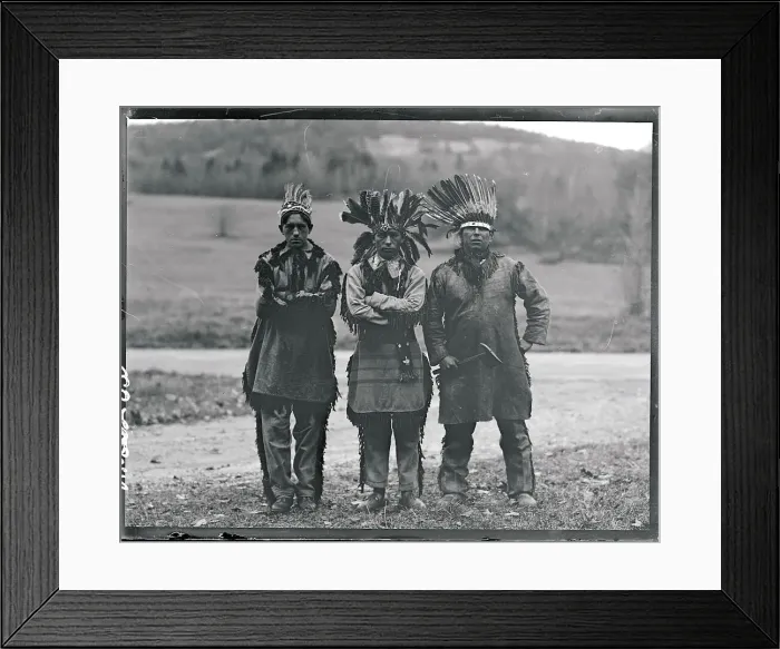Framed Print : Portrait of Penobscot Indians Framed Print : Portrait of Penobscot Indians