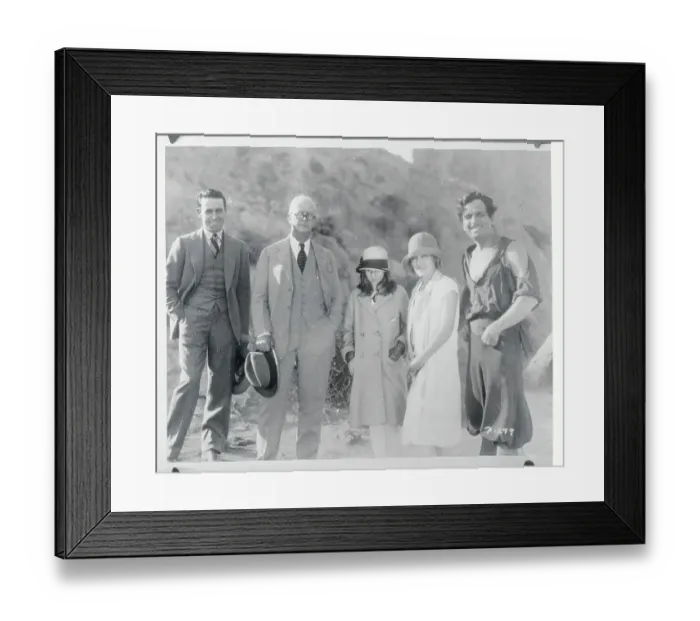 Framed Print : Famous Friends Posing for Camera Framed Print : Famous Friends Posing for Camera